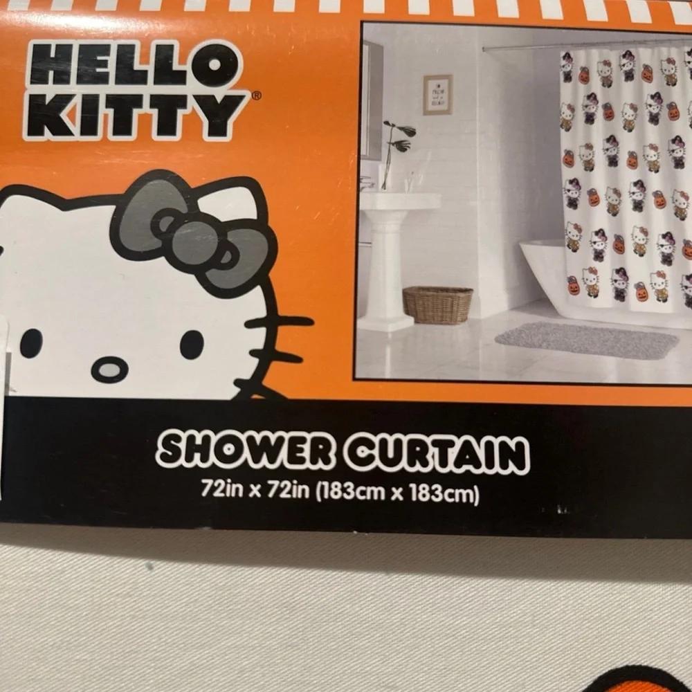 Sale! Hello Kitty Halloween Shower Curtain - Picture 3 of 4